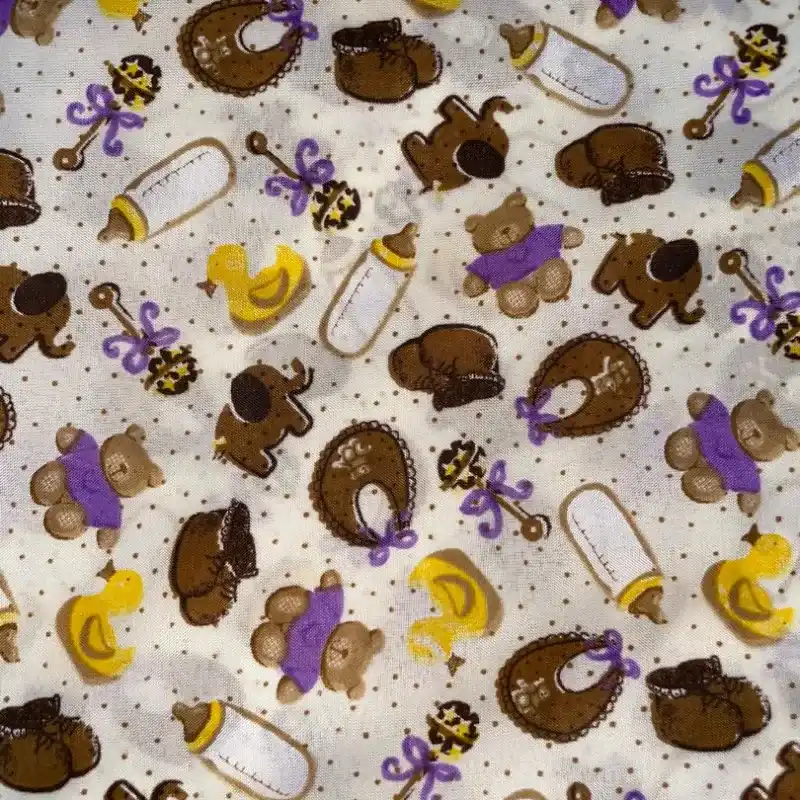 Tela poliéster adornada para bebé