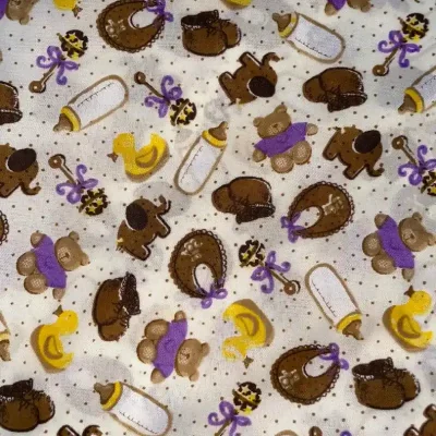 Tela poliéster adornada para bebé