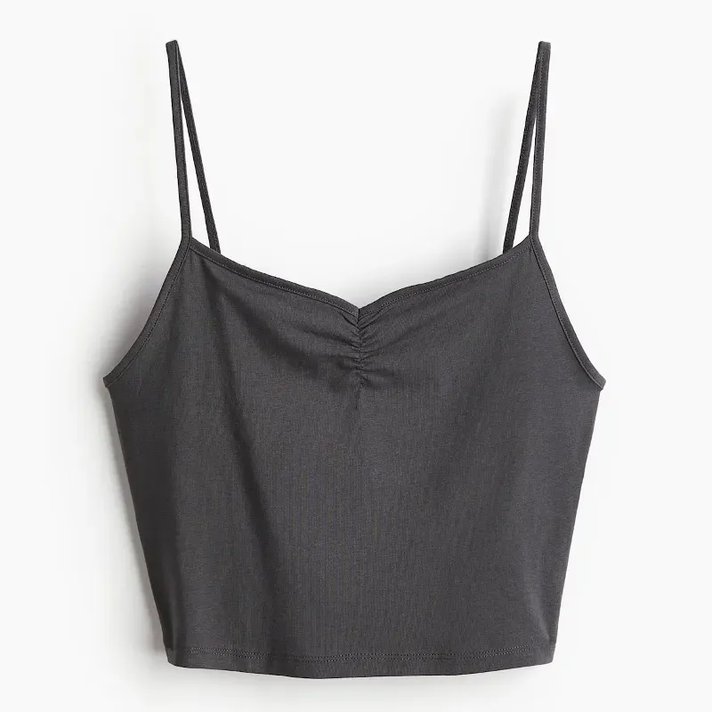 Top cropped de tirantes