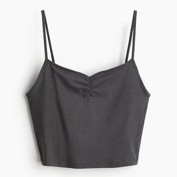 Top cropped de tirantes