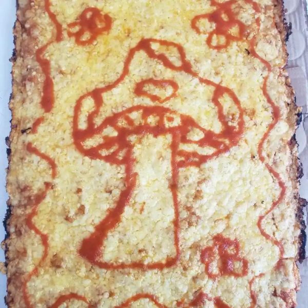 Pizza familiar de queso