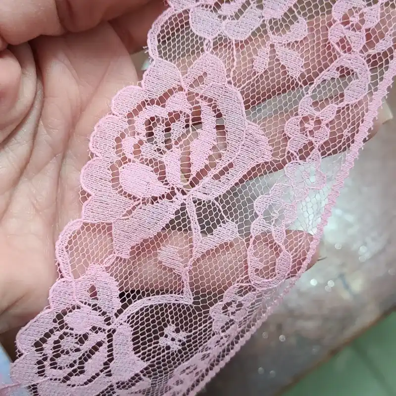 Encaje rosado 7cm.ancho