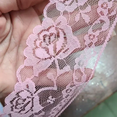 Encaje rosado 7cm.ancho
