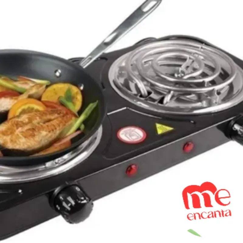 Cocina Eléctrica  de 2 Quemadores (2000W)