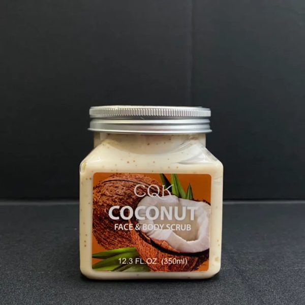 Exfoliante corporal y facial de coco 350ml.