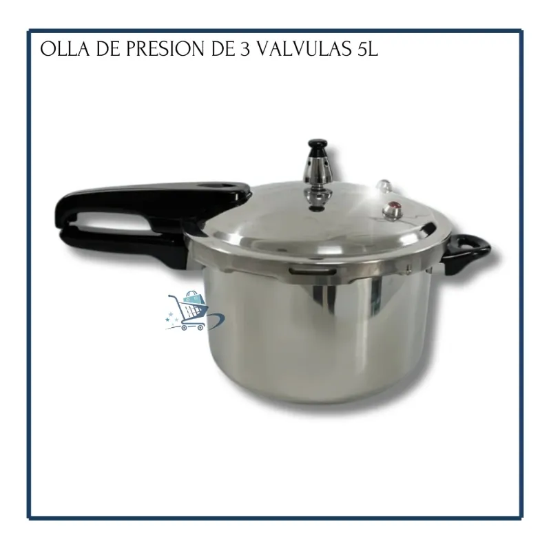 Olla de Presión 3 Válvulas 5L
