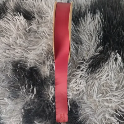Cinta de satín de 2,5 cm rojo vino