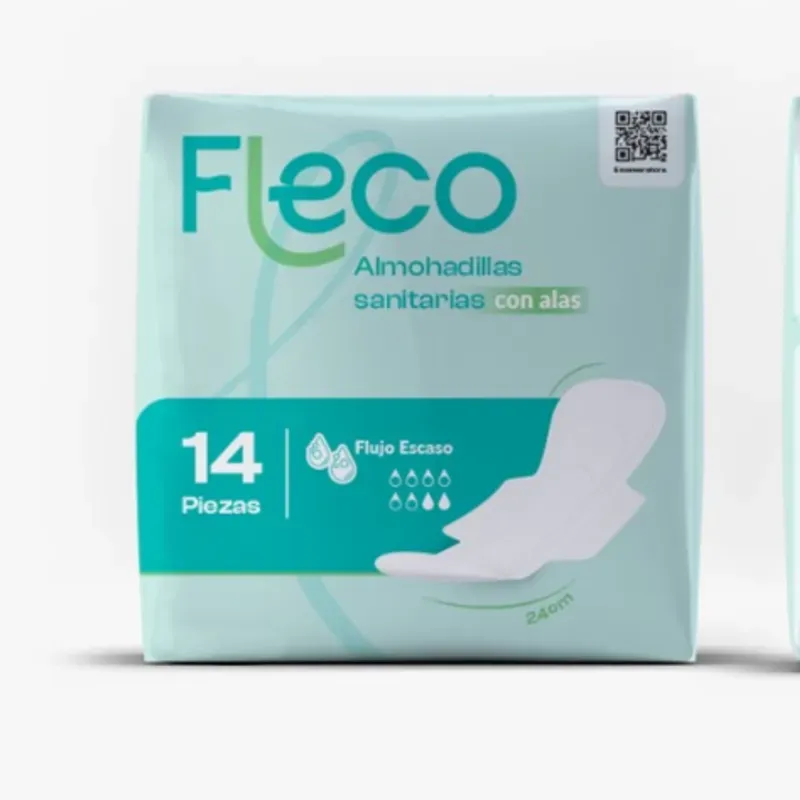 Almohadillas sanitarias Fleco con alas 14 u