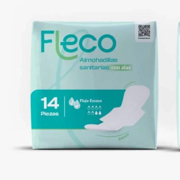 Almohadillas sanitarias Fleco con alas 14 u