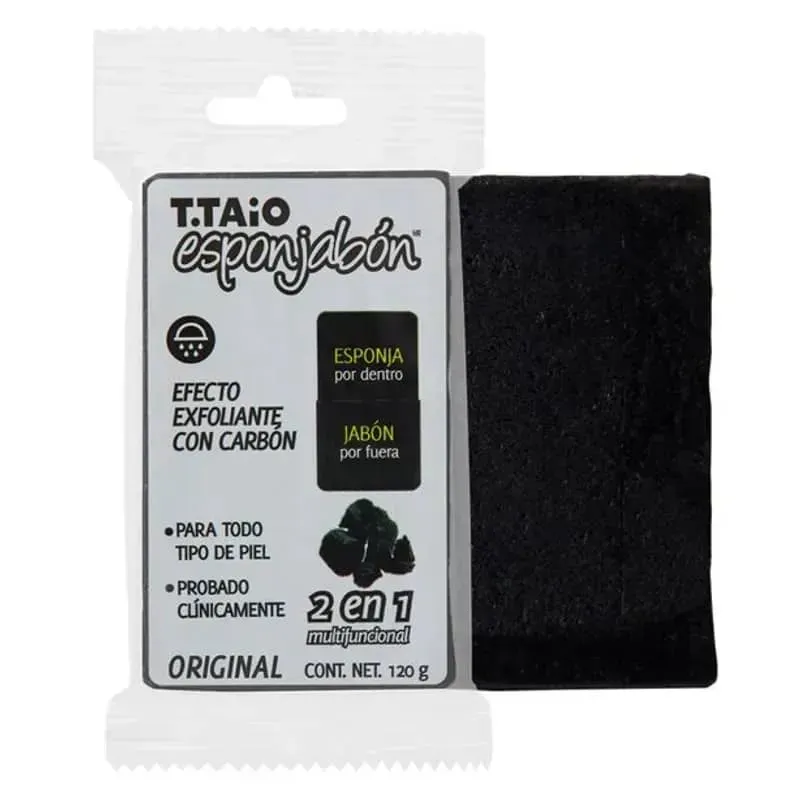 Esponjabón T.Taio exfoliante con Carbón