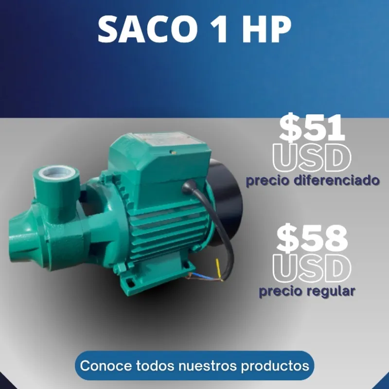 BOMBA DE AGUA SACO 1 HP