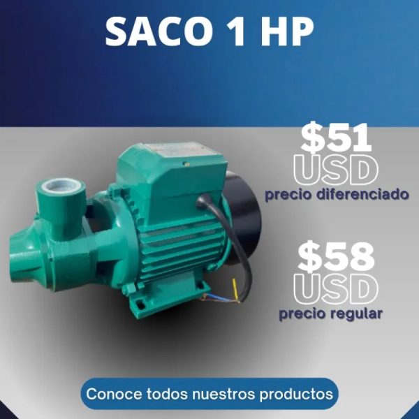 BOMBA DE AGUA SACO 1 HP