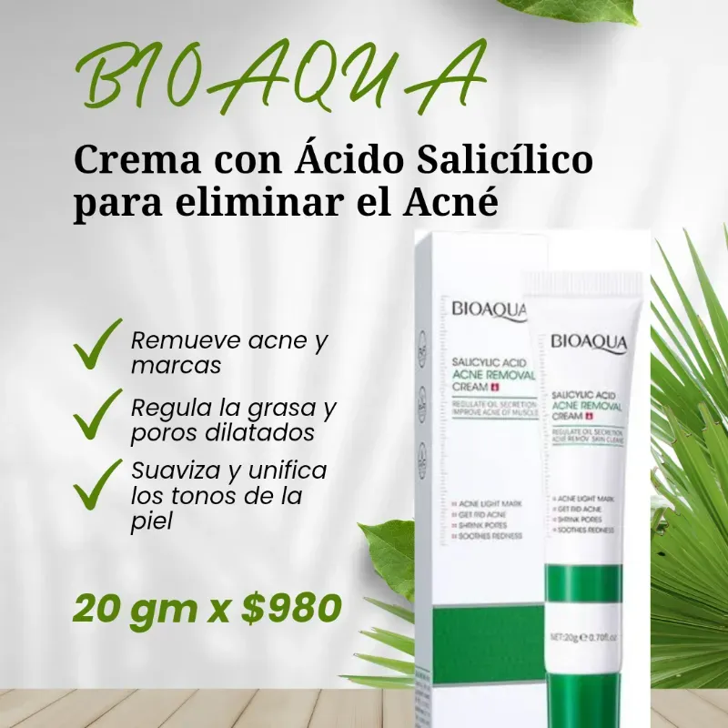 Crema con Ácido Salicílico BIOAQUA