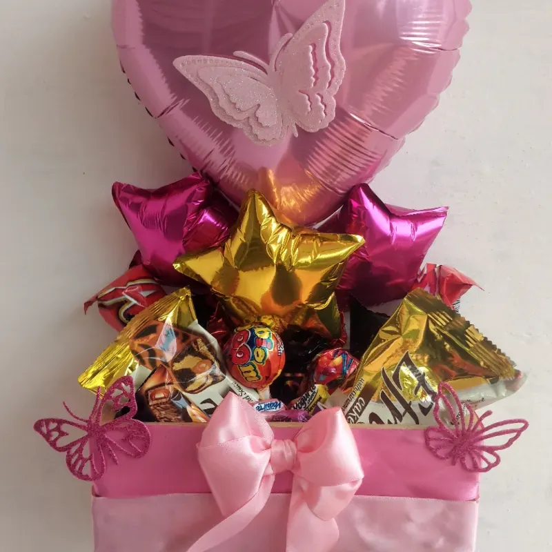 Detalle con globo de corazon