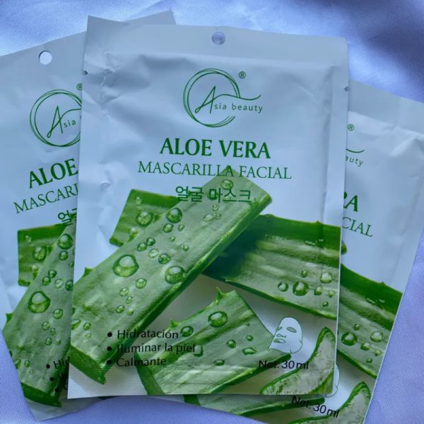 Mascarillas faciales de Aloe vera 