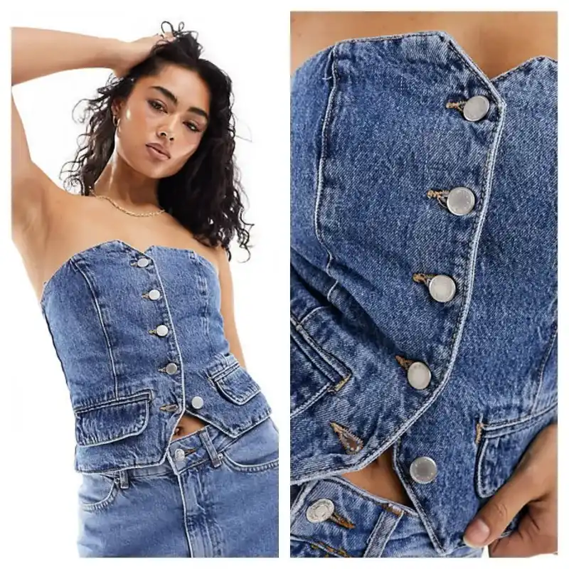 Corset P&B denim