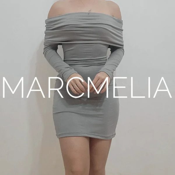 VESTIDO MINI ELSA GRIS