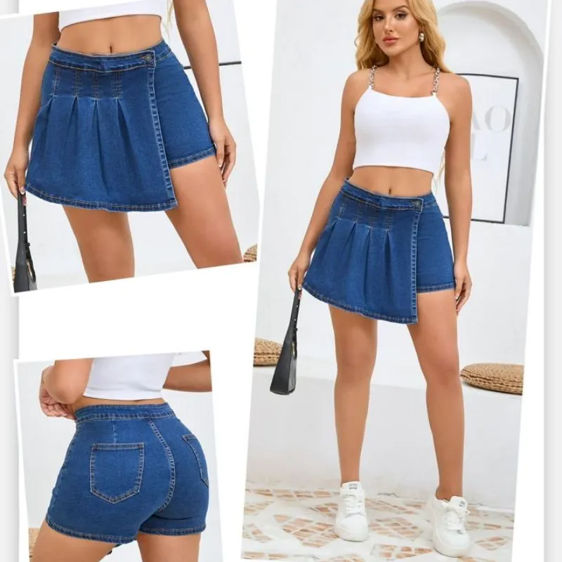 Salla Short de Mezclilla con Tachones