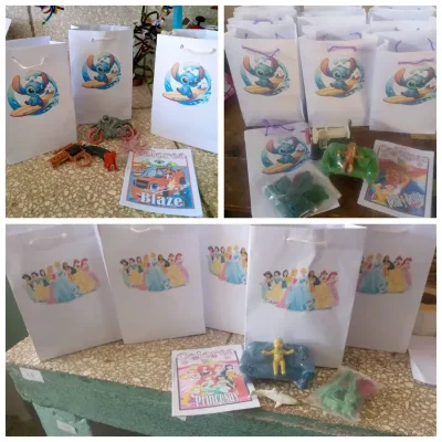 Bolsitas de regalo rellenas