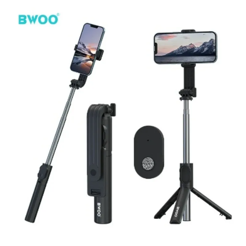 BWOO - Selfie Stick Tripié ZP14 con Bluetooth 5.2