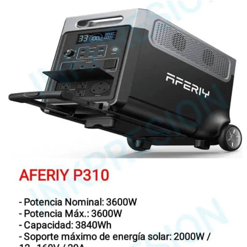  AFERIY P310: El Generador Solar Definitivo con Ruedas