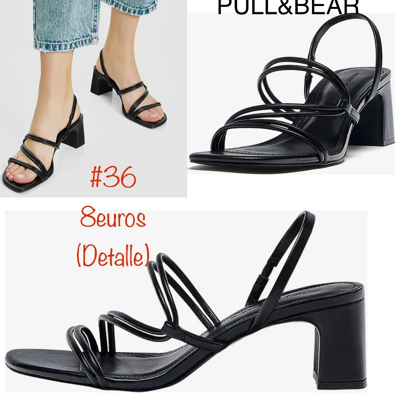 Tacón negro PULL&BEAR