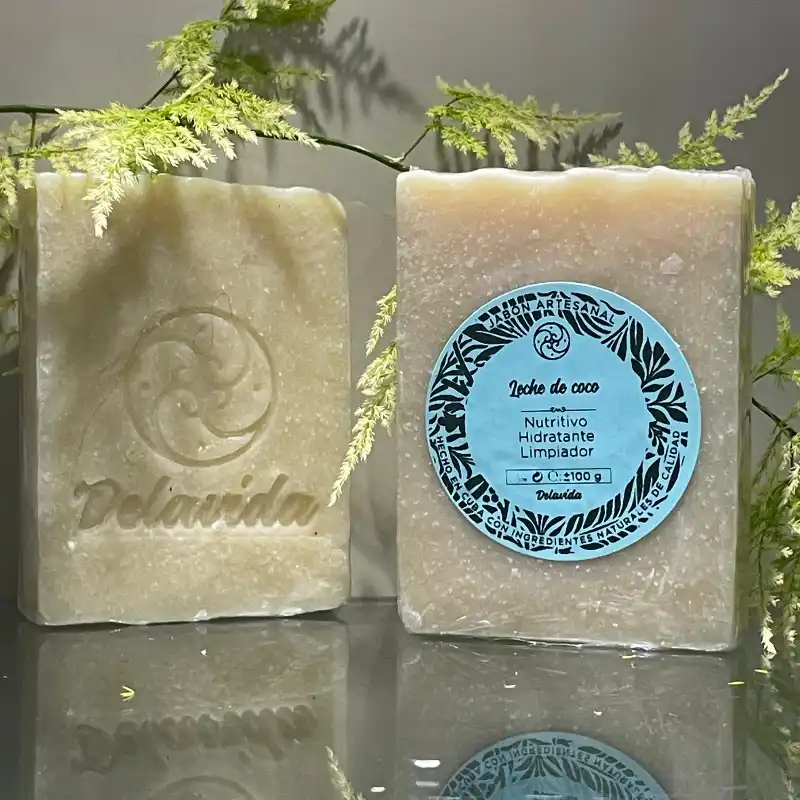 Jabón natural de leche de coco 