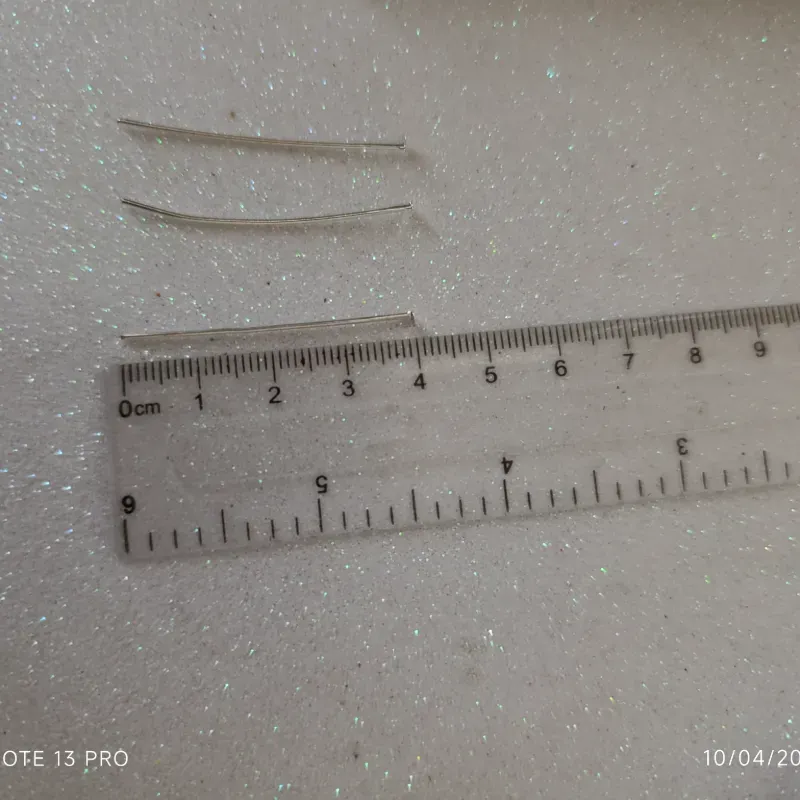 Alfiler plateado para bisutería