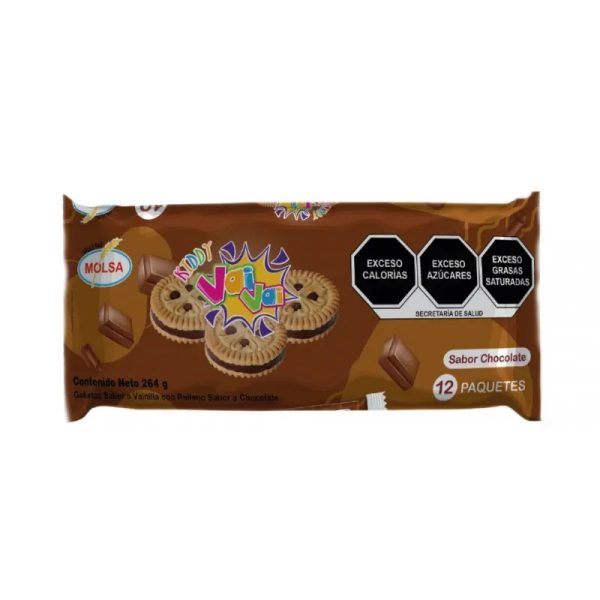 Galletas Vai Vai con relleno  de chocolate 