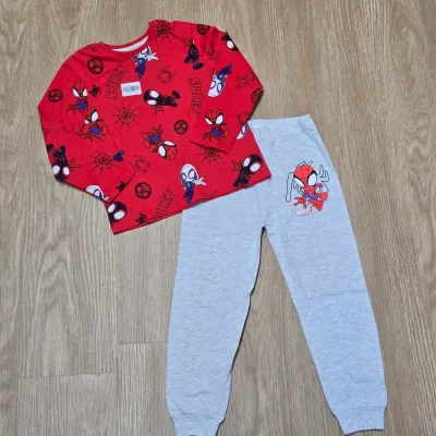 Pijama Color Rojo De Spiderman