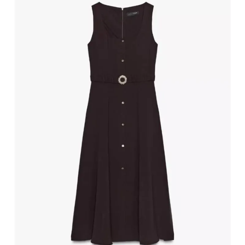 Vestido de botones y cinto