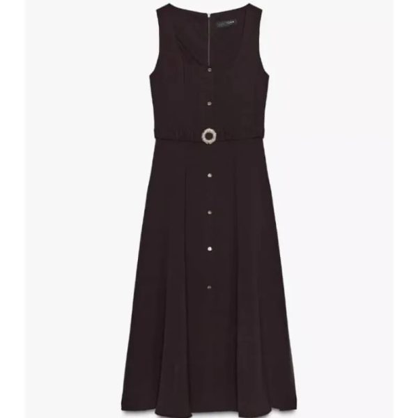 Vestido de botones y cinto