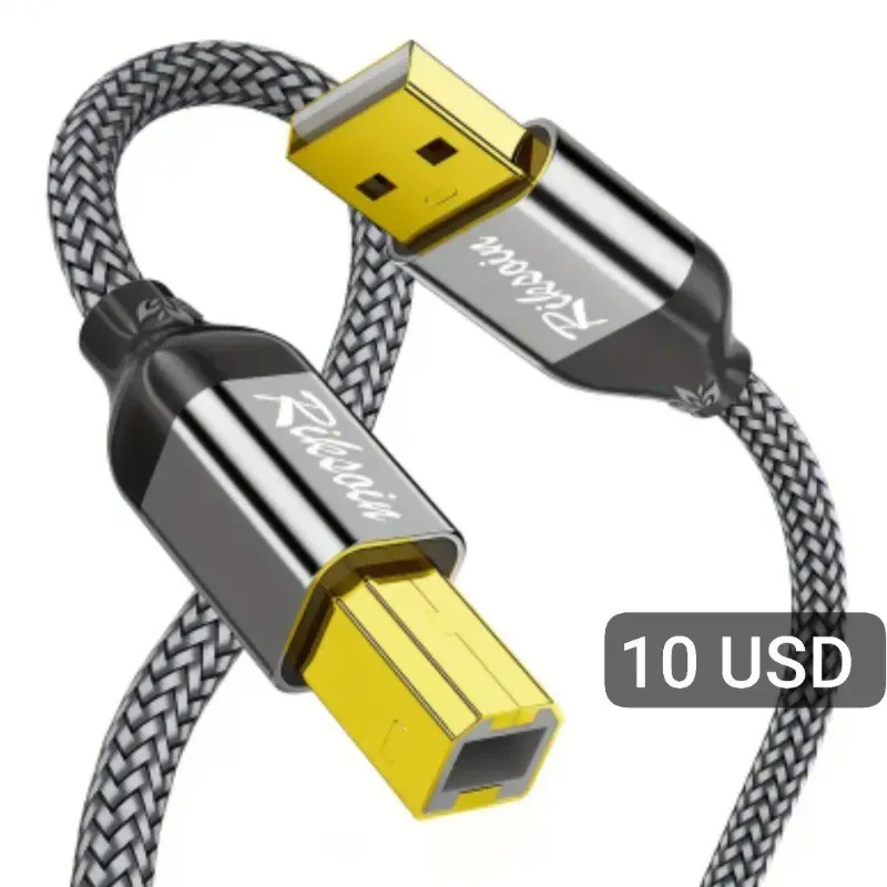 Cable USB A a B 2.0 para Impresora