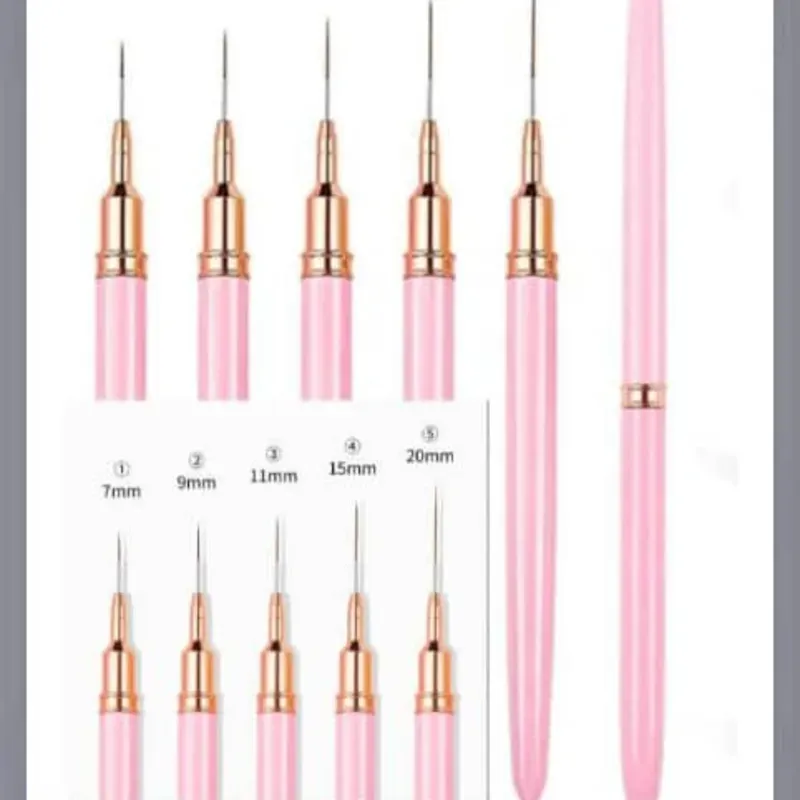 Juego de 5 pinceles liner profesional.