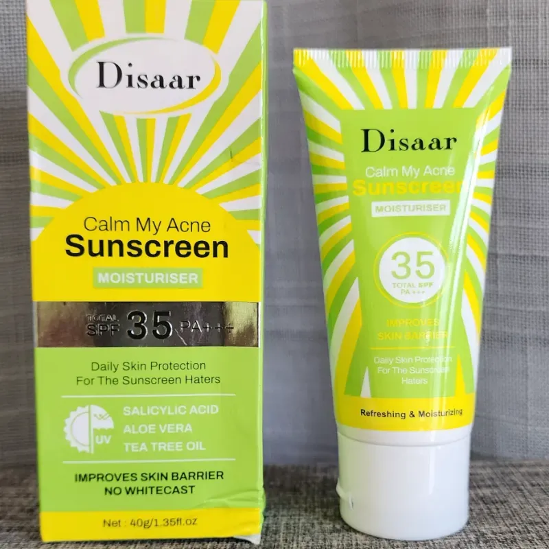 Protector solar 35 spf con acido salicilico