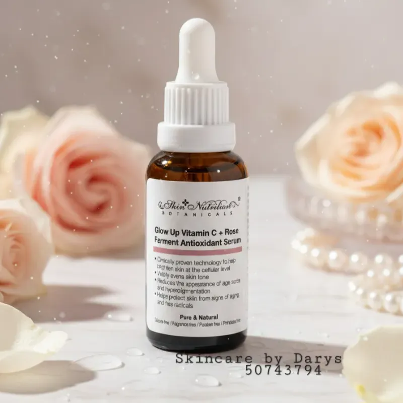 Serum Facial de Vitamina C con Fermento de Rosas Glow 