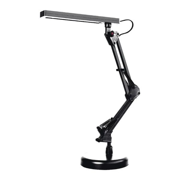 FLEXO ESCRITORIO LED INTEGRADO NEGRO 5W CON BASE Y PINZA 7HOUSE