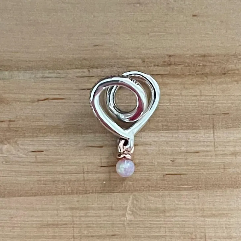 Charm Corazón Bola Tornasolada