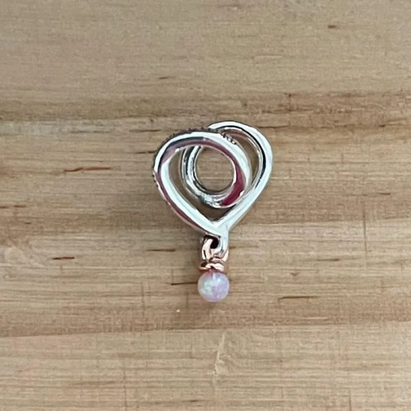 Charm Corazón Bola Tornasolada