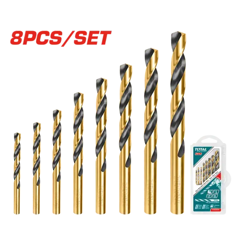 Juego de brocas helicoidales 8 pcs