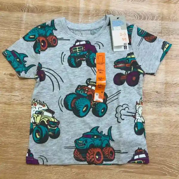 Pulóver con camiones monstruos