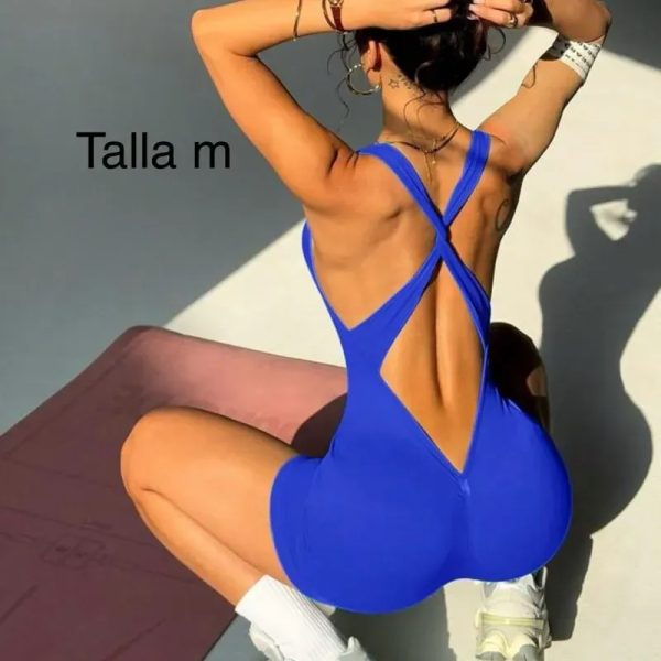 Mono azul corto
