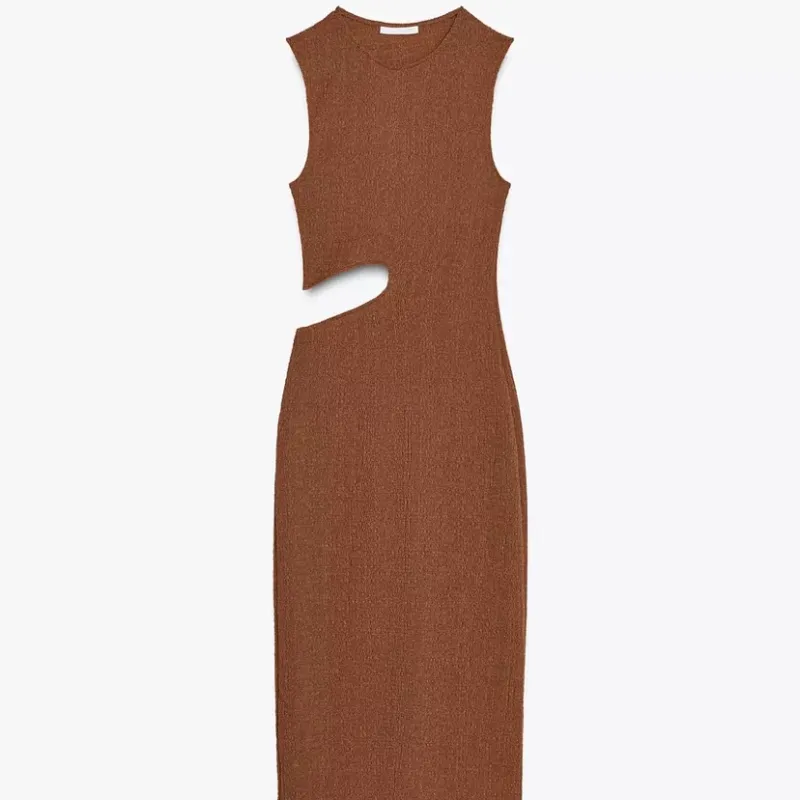 Vestido Textura Cut Out