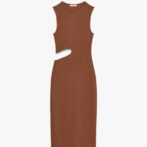 Vestido Textura Cut Out