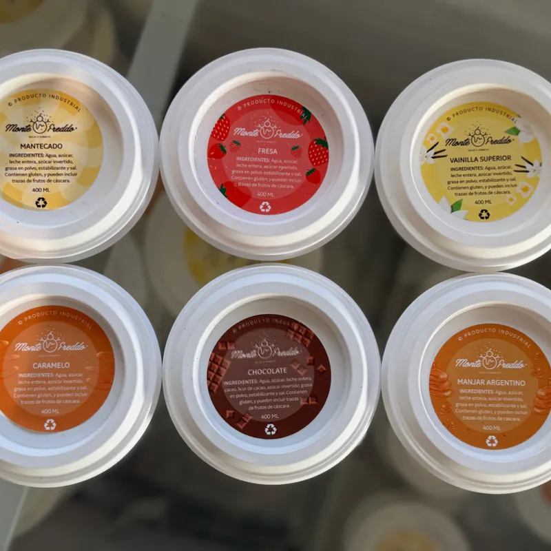 Potes de helado MONTEFREDO