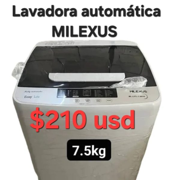 Lavadora automática MILEXUS 7.5Kg