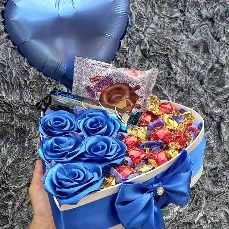 Caja Corazón con Globo