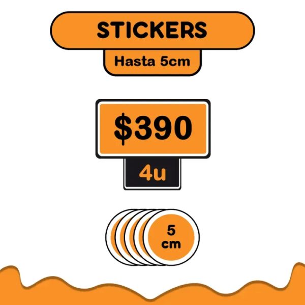 4 Stickers 5cm