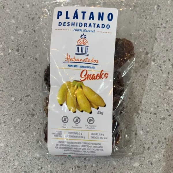 Plátano deshidratado en gomitas