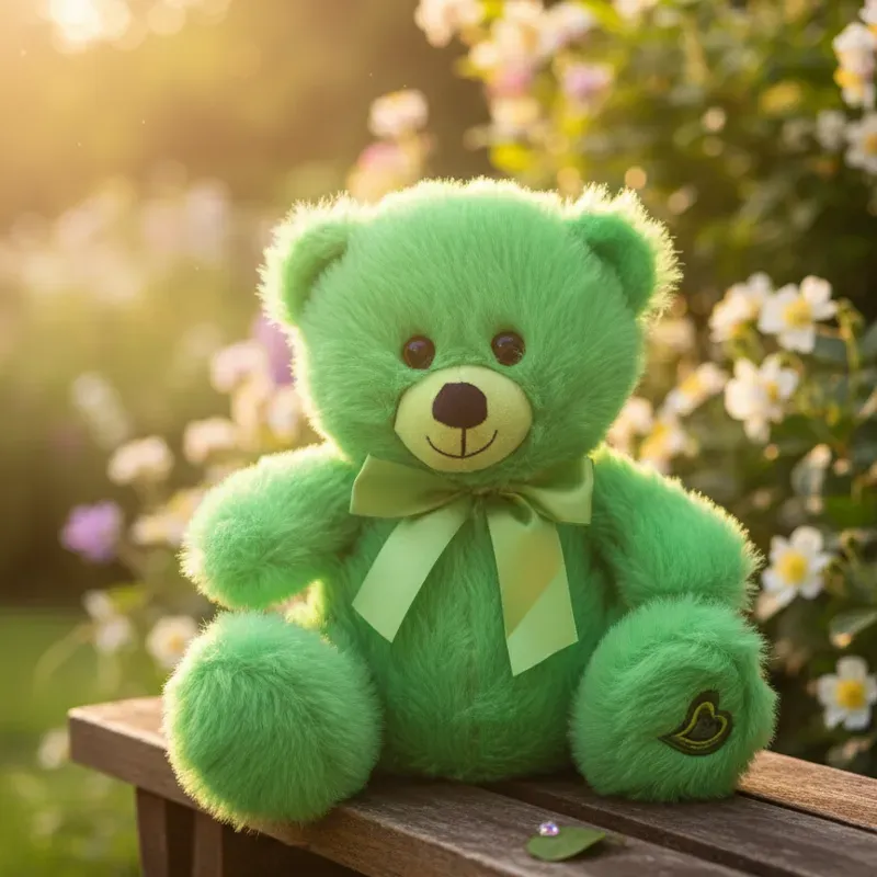 Peluche oso verde